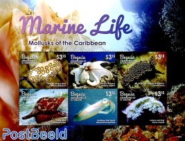 Bequia, Marine Life 6v m/s