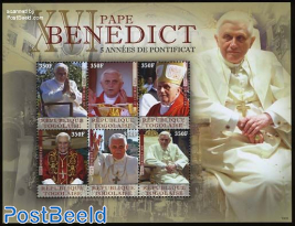 Pope BenedicT XVI 6v m/s