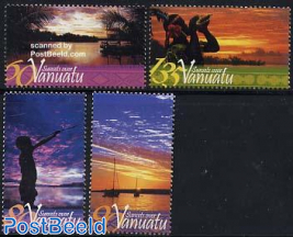 Sunsets over Vanuatu 4v