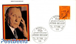 Konrad Adenauer 1v, FDC