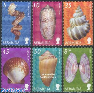 Definitives, shells 6v