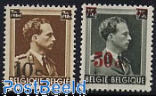 Definitives overprints 2v