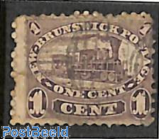 New Brunswick, 1c, brownviolet, used