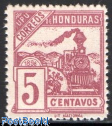 Railways 5c in different color lila 1v
