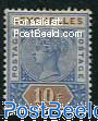 10c, Type I, Stamp out of set