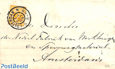 Folding letter with NVPH No. 34