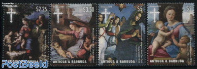 Christmas 4v, Raphael Paintings