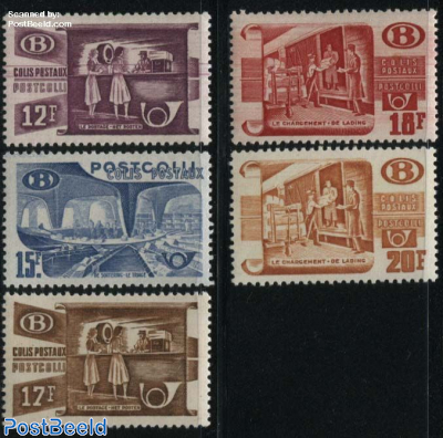 Parcel stamps 5v