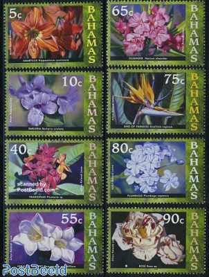 Definitives, flowers 8v (with year 2008)