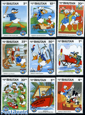 50 years Donald Duck 9v