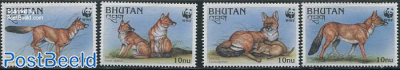 WWF, Dhole (Asiatic wild dog) 4v