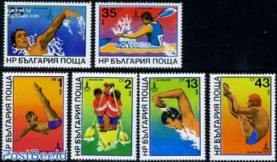 Olympic games, water sports 6v