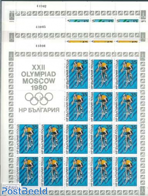 Olympic games 6 sheets (of 16 stamps)