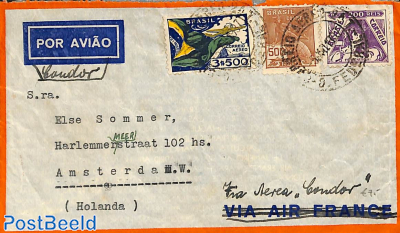 Airmail letter to Amsterdam