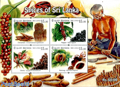 Spices of Sri Lanka s/s