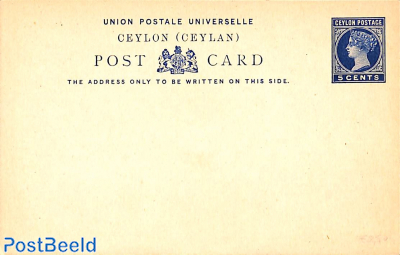 Postcard 5c blue