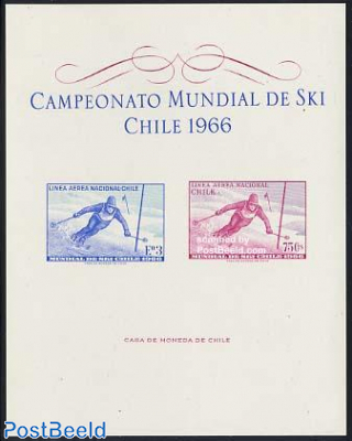 Skiing imperforated sheet