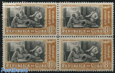 Peace of 1895 1v, block of 4 [+]