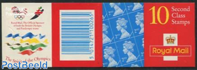 Definitives booklet, 10x2nd, The Spirit of the Olympics (H)