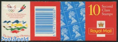 Definitives booklet, 10x2nd, The Spirit of the Olympics (Q)