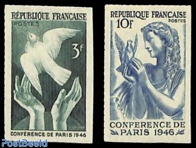 Peace congress 2v, imperforated