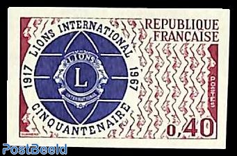 Lions club 1v, imperforated