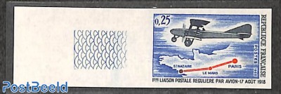 Regular postal flights 1v, imperforated