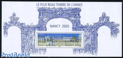 Nancy, most beautiful stamp of 2005 special s/s