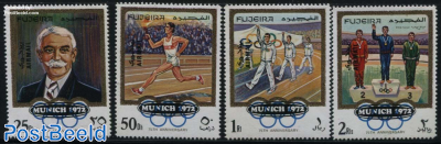 Olympic games Munich 4v, overprints