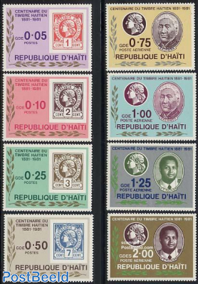 Stamp centenary 8v