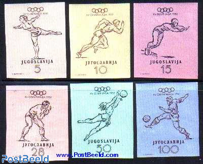 Olympic games 6v imperforated