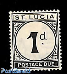 Postage due, 1d, Stamp out of set