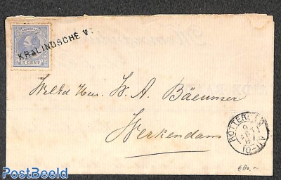 Cover with naamstempel: KRALINGSCHE V: