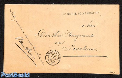 Cover with naamstempel: HENDRIK IDO AMBACHT