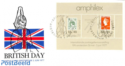 Amphilex 1977, British Day, cover with s/s