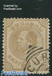 3c canc. CURacao, perf. 14 large holes
