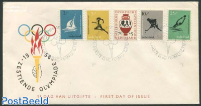 Olympic games 5v FDC without address
