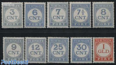 Postage due, Perf. 13.5:12.75 10v