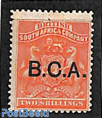 B.C.A., 2sh, Stamp out of set