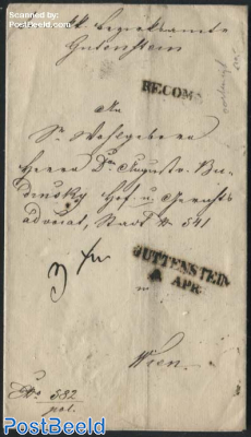 Letter from Guttenstein to Wien