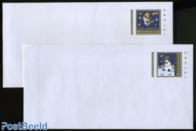 Envelope set Christmas (2 envelopes)