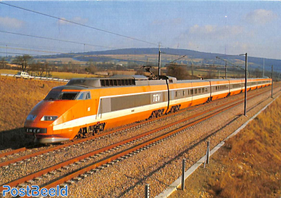 postcard, TGV