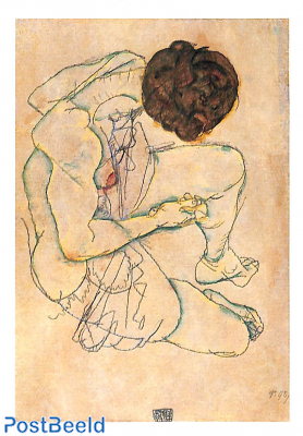 Egon Schiele, Liegender Frauenakt 1914