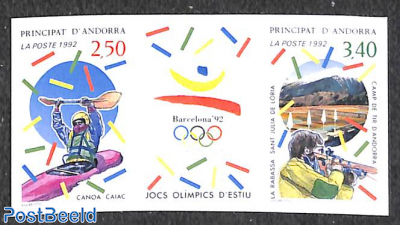 Olympic games 2v+tab [:T:], imperforated