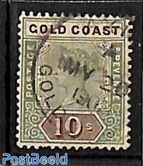 10sh, used, stamp out of set
