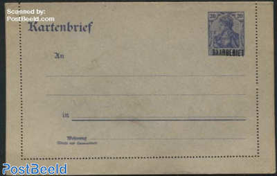 Card Letter (16.3mm overprint) 20pf