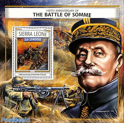 100th anniversary of the Battle of Somme