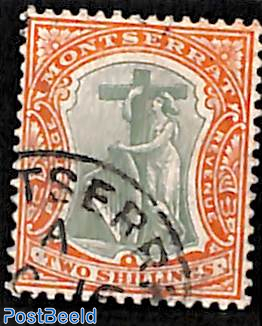 2sh, WM multiple crown, Stamp out of set