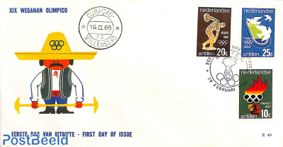 Olympic games 3v, FDC