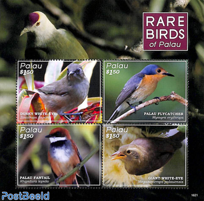 Rare birds of Palau 4v m/s
